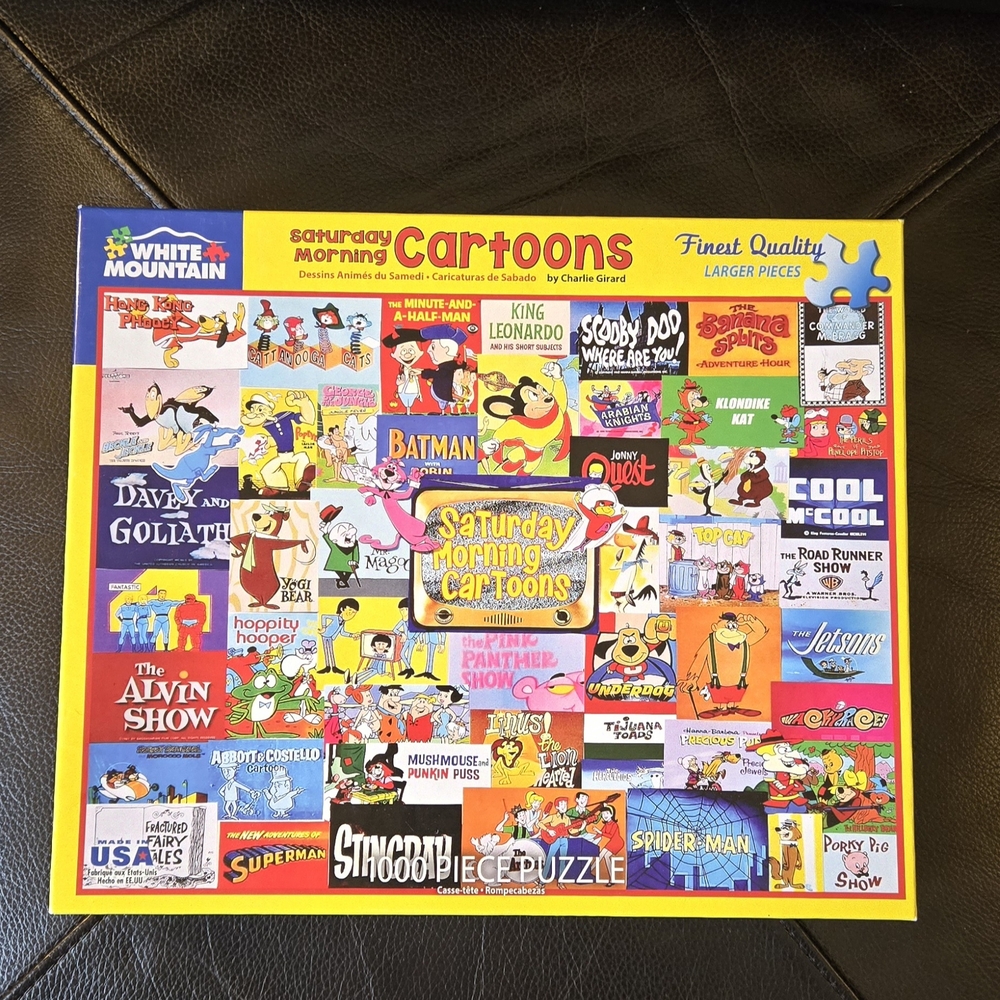 White Mountain Yellow and Blue Cartoon Puzzle